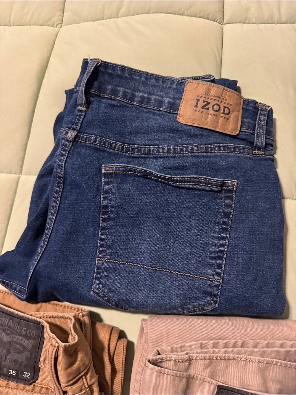 Levi's Men's Jeans Pack - Blue, Tan, Silver, Light Tan.